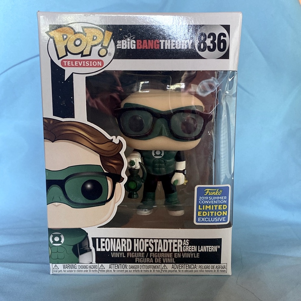 Leonard Hofstadter as Green Lantern “Big Bang Theory” Exclusive Funko POP! -NIB!